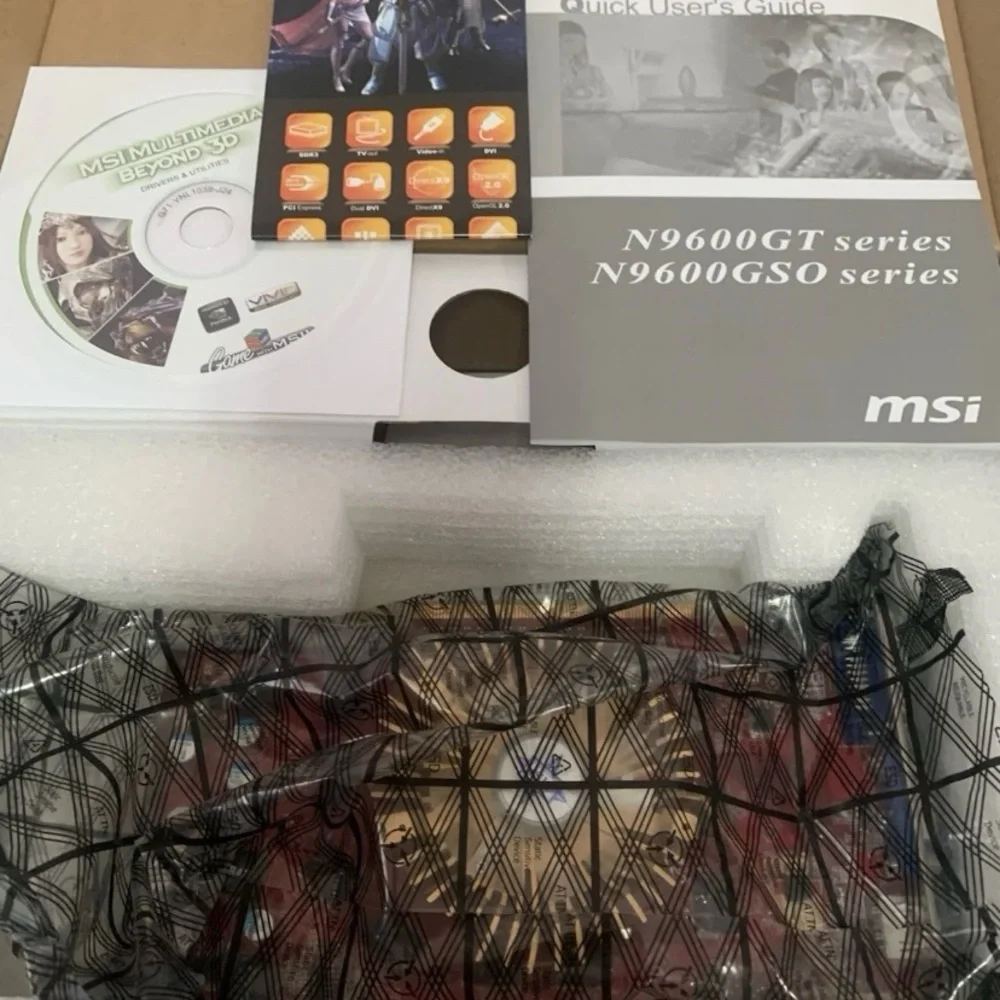 New msi N9600GT NVIDIA Graphics Card Factory Sealed Bag NEW